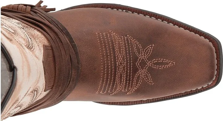 Laredo Myra Cowboy Women's Boots Sand/White : 8 B - Medium, Leather - Image 3