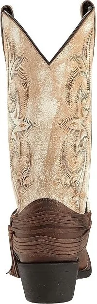 Laredo Myra Cowboy Women's Boots Sand/White : 8 B - Medium, Leather - Image 5