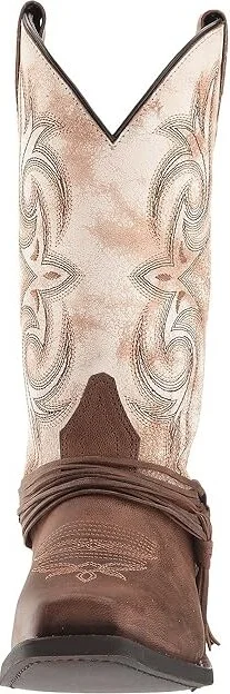 Laredo Myra Cowboy Women's Boots Sand/White : 8 B - Medium, Leather - Image 6