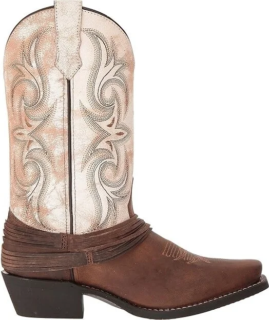 Laredo Myra Cowboy Women's Boots Sand/White : 8 B - Medium, Leather - Image 8
