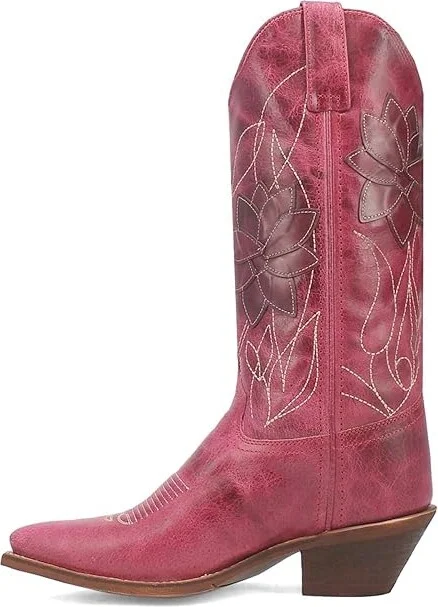 Laredo Paislee Cowboy Women's Boots Pink : 7 B - Medium, Leather - Image 5