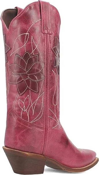 Laredo Paislee Cowboy Women's Boots Pink : 7 B - Medium, Leather - Image 6