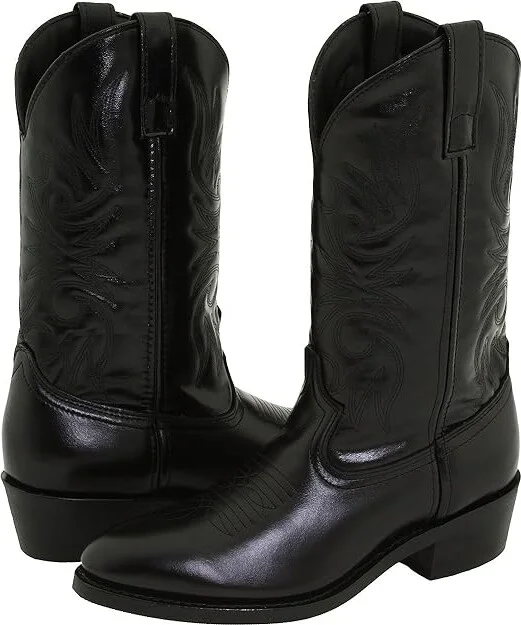 Laredo Paris Cowboy Boots Black : 8 D - Medium, Leather