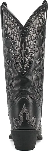 Laredo Regan Cowboy Women's Boots Black : 8.5 B - Medium, Leather - Image 3