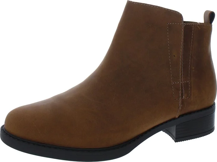 Larime Womens Zipper Ankle Booties