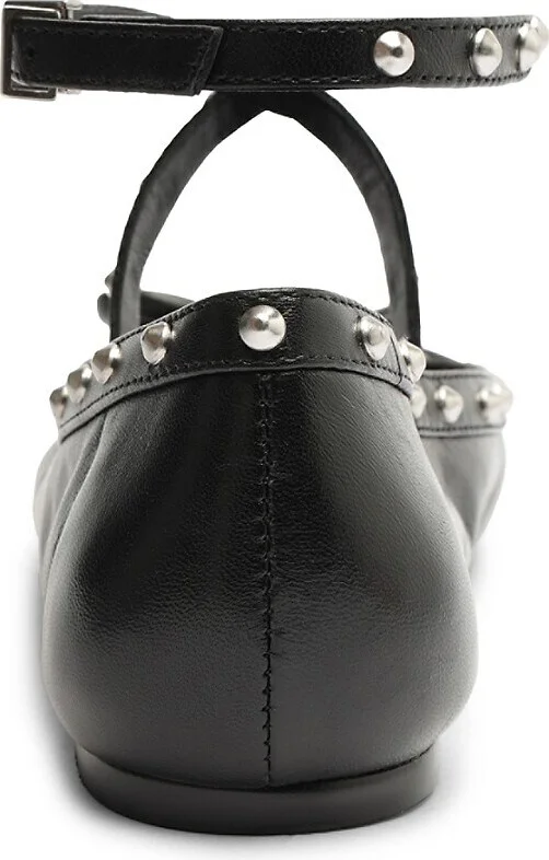 Larissa Leather Studded Ballet Flats - Image 5