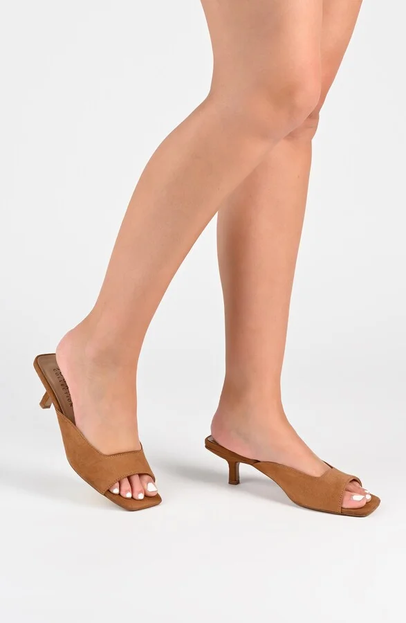Larna Kitten Heel Mule - Wide Width - Image 7