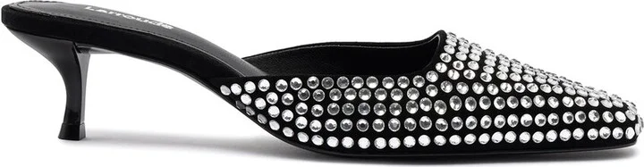 Larroude Amal Crystal Mule