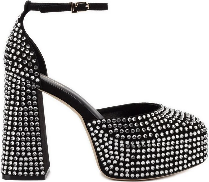 Larroudé Ari Crystal Suede Pump - Image 2