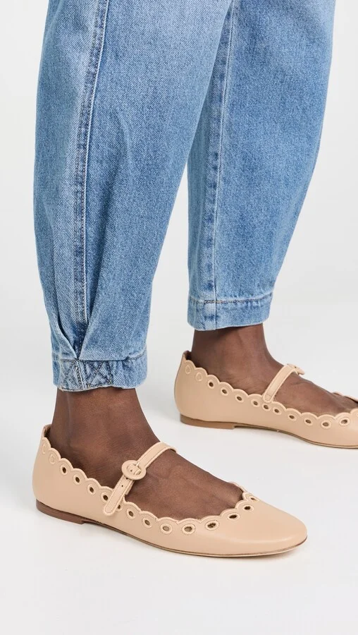 Larroude Blair Broderie Mary Janes - Image 5