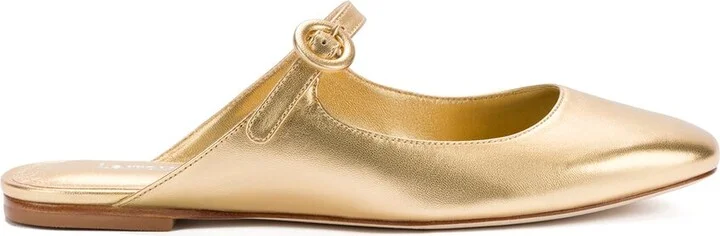 Larroudé Blair Leather Flat Mule