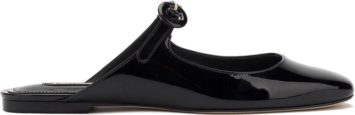 Larroudé Blair Patent Flat Mule