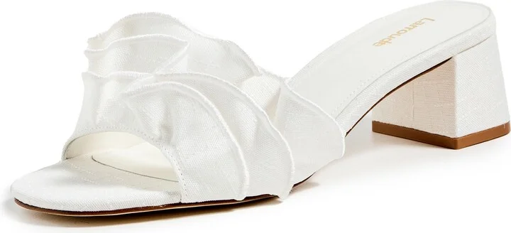 Larroude Brigette Ruffle Mules