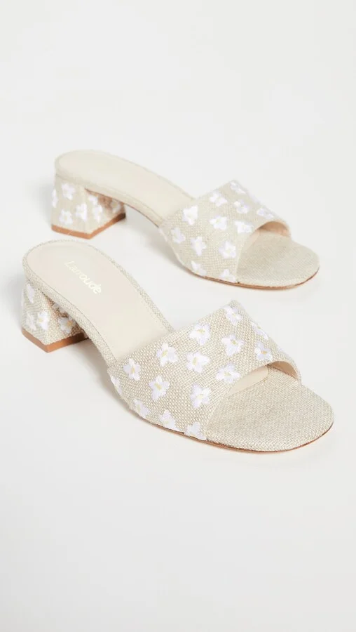Larroude Brigitte Block Heel Sandals - Image 4