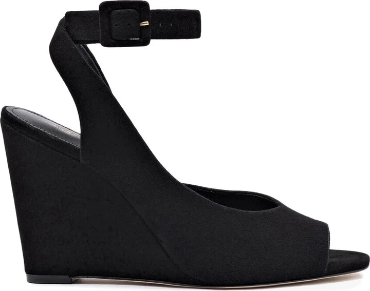 Larroudé Deena By Larroudé Leather Wedge