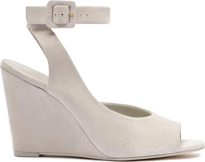 Larroudé Deena By Larroudé Suede Wedge