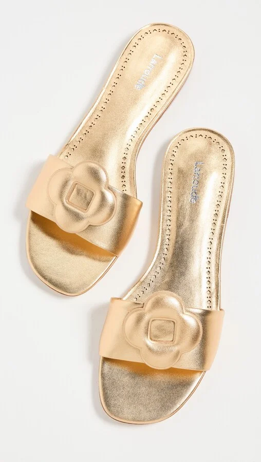 Larroude Flora Flat Sandals - Image 4