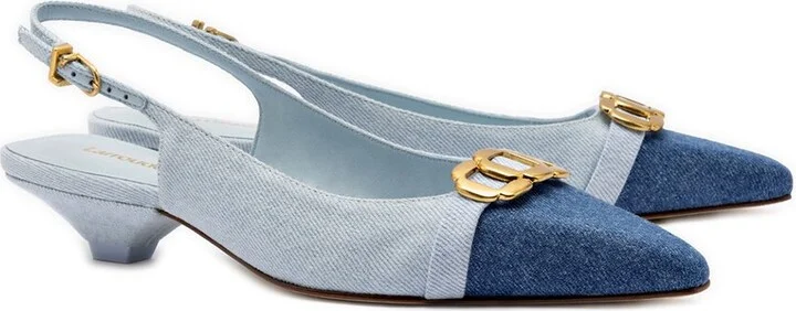 Larroudé Franca Denim Pump