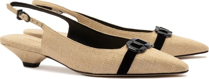 Larroude Franca Raffia Pump