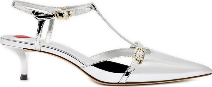 Larroudé Grace Leather Pump - Image 2