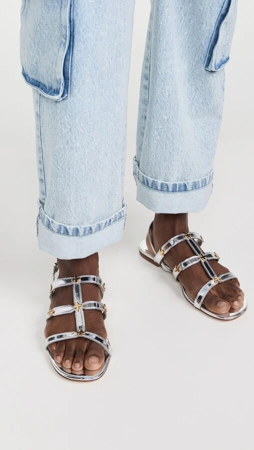 Larroude Harmony Flat Sandals - Image 5