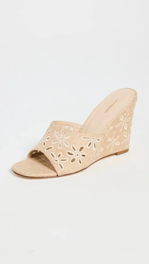 Larroude Jackie Wedge Sandals - Image 5