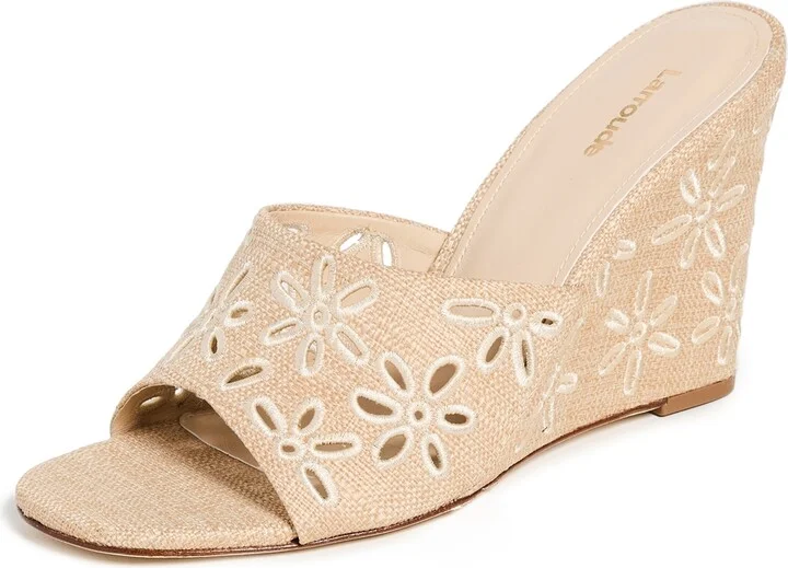 Larroude Jackie Wedge Sandals