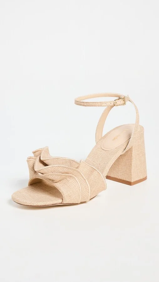 Larroude Selena Ruffle Sandals - Image 2