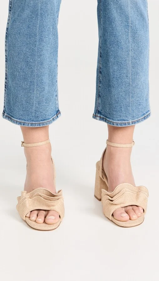 Larroude Selena Ruffle Sandals - Image 5