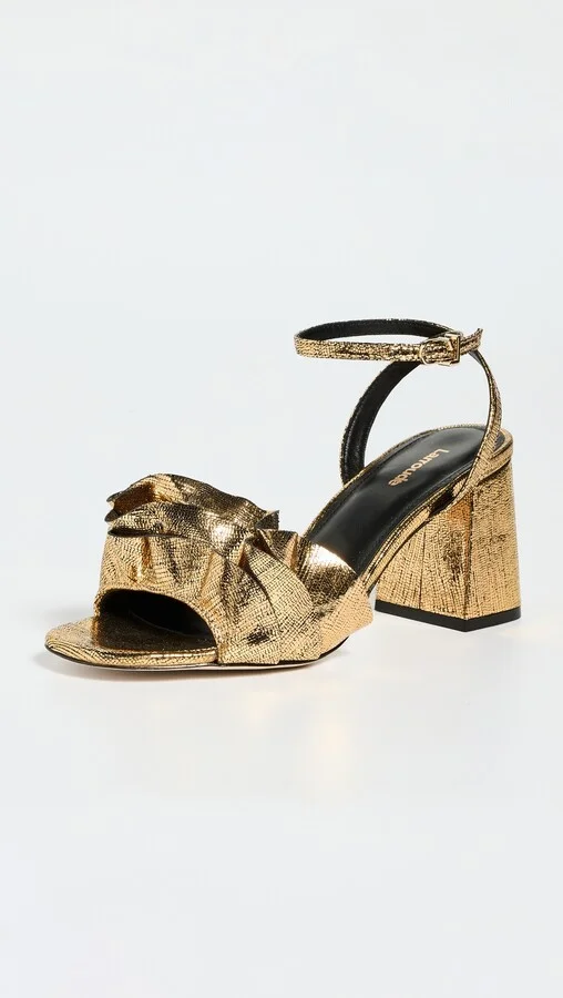 Larroude Selena Ruffle Sandals - Image 2