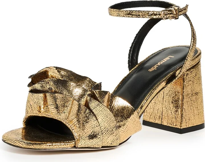Larroude Selena Ruffle Sandals