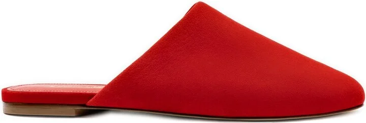 Larroudé Venice Leather Flat With Pouch - Image 2