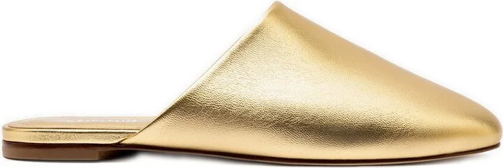 Larroudé Venice Leather Flat With Pouch - Image 2