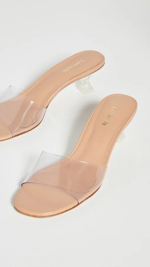 Larroude Vivi Lucite Sandals - Image 3
