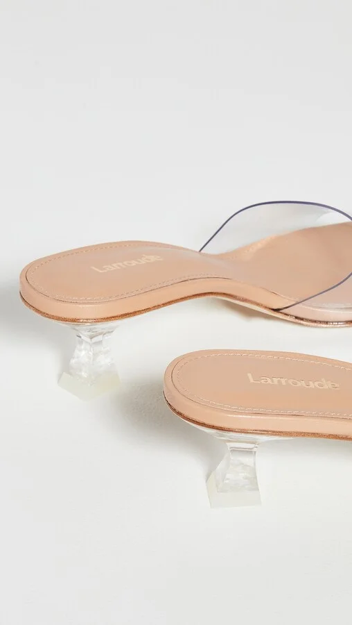 Larroude Vivi Lucite Sandals - Image 4
