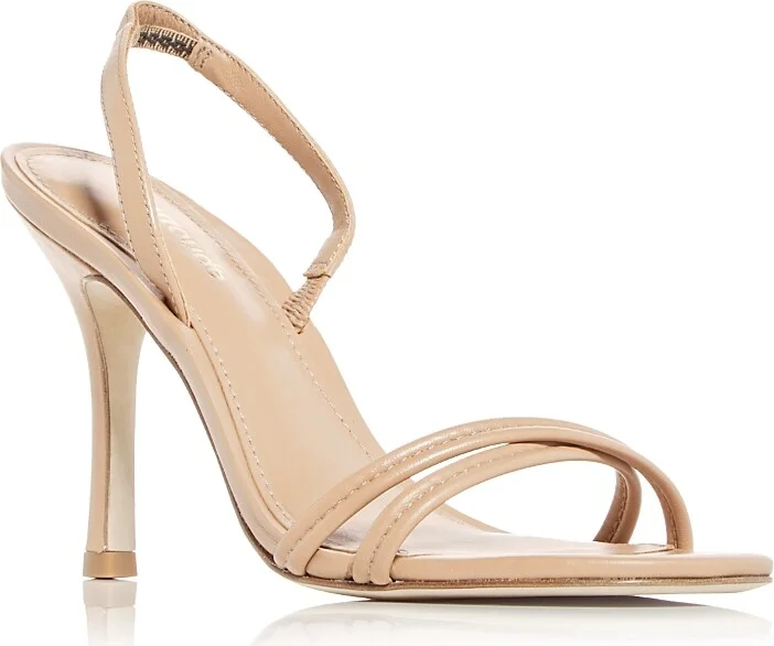 Larroude Women's Annie Slip On Slingback High Heel Sandals
