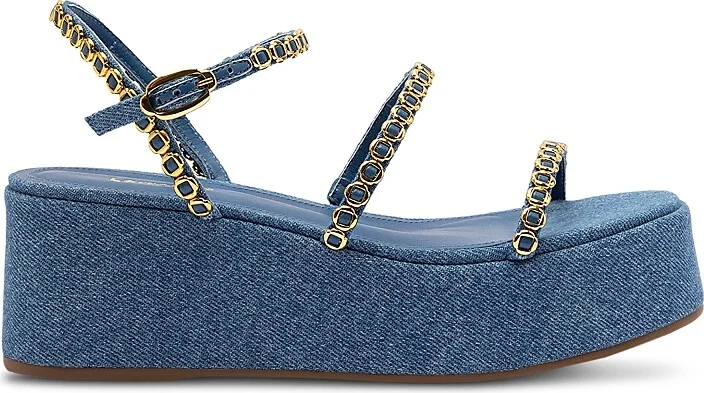 Larroude Women's Gio Milanina Platform Sandals