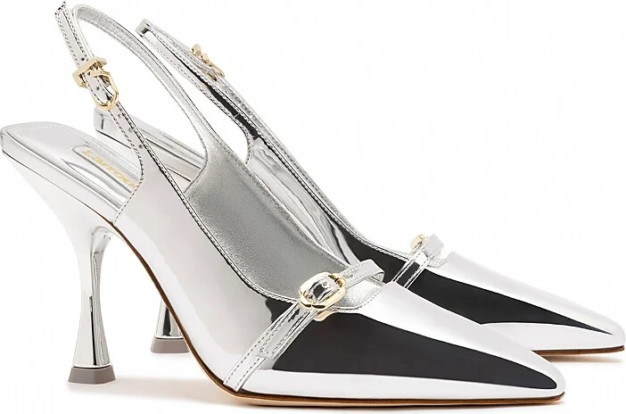 Larroude Women's Ines Buckled High Heel Pumps