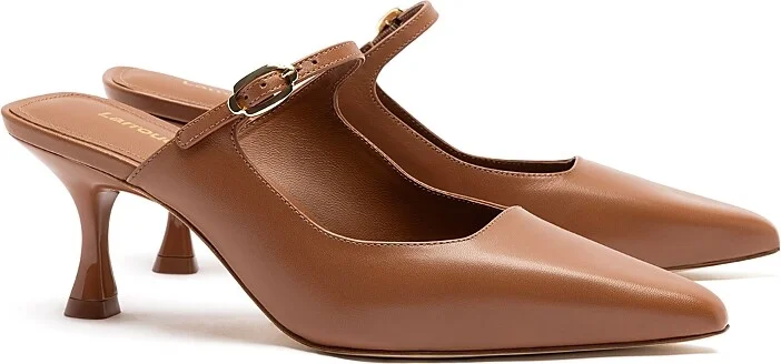 Larroude Women's Ines Pointed Toe Mules