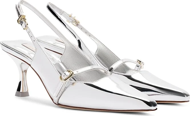 Larroude Women's Ines Pointed Toe Slingback Pumps