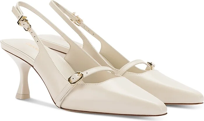 Larroude Women's Ines Pointed Toe Slingback Pumps