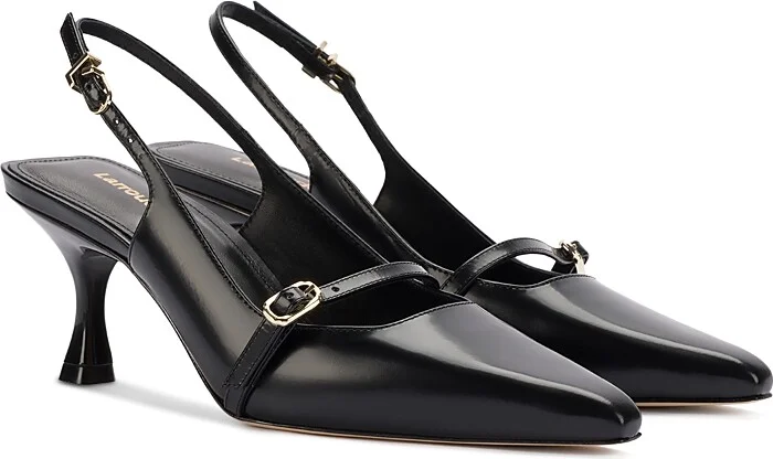 Larroude Women's Ines Pointed Toe Slingback Pumps