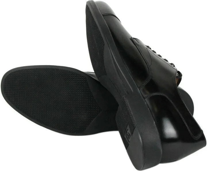 Larry Black Leather Oxford Dress Shoes - Image 8