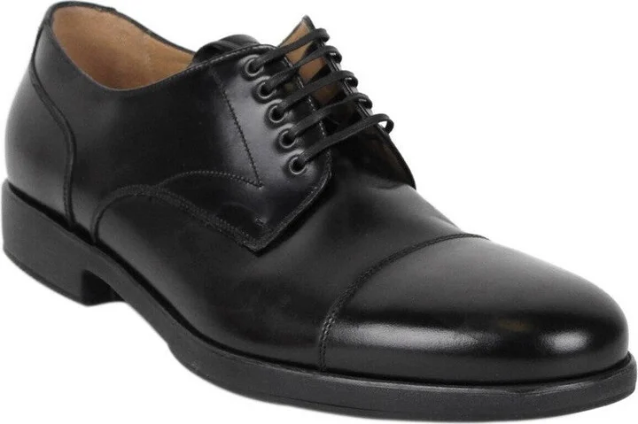 Larry Black Leather Oxford Dress Shoes