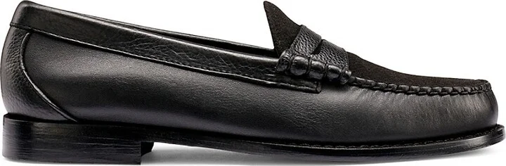 Larson Letterman Leather & Suede Penny Loafers
