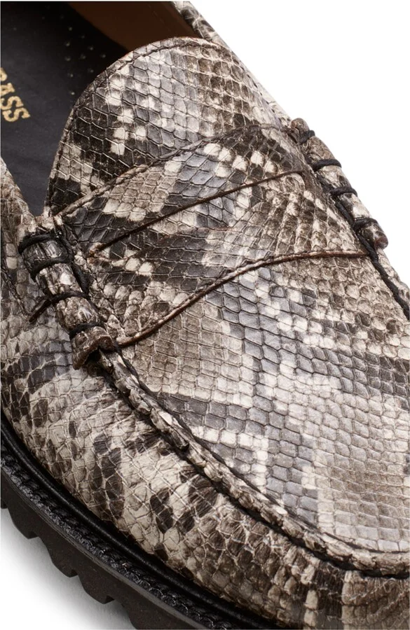 Larson Snakeskin Embossed Penny Loafer - Image 6