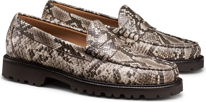 Larson Snakeskin Embossed Penny Loafer - Image 9