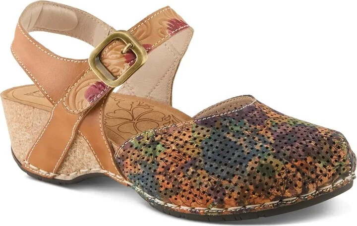 Brown/Multicolor Floral Print