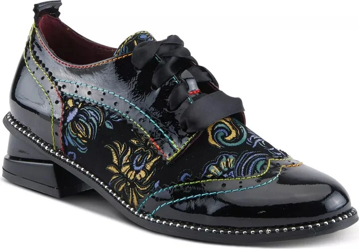 Black Patent/Multicolor