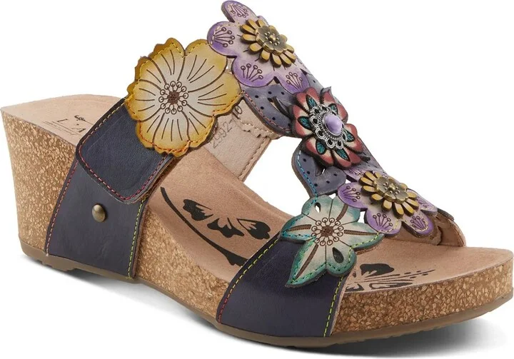 L'Artiste Pretty Petals Wedge Sandal